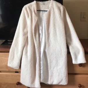 fuzzy long sweater